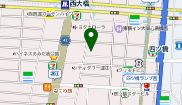 オリックスカーシェア 北堀江1丁目の地図画像