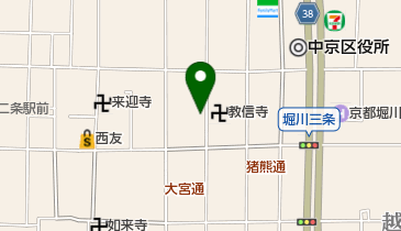 オリックスカーシェア 黒門三条の地図画像