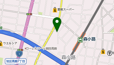 オリックスカーシェア 森小路駅前の地図画像