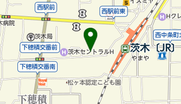 オリックスカーシェア JR茨木駅西駅前の地図画像