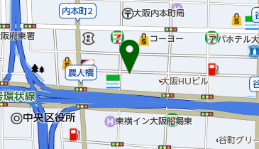 オリックスカーシェア 谷町四丁目駅常盤町2丁目の地図画像