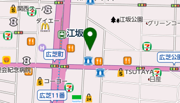 オリックスカーシェア 江坂1丁目の地図画像