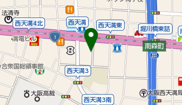 オリックスカーシェア 西天満3丁目の地図画像