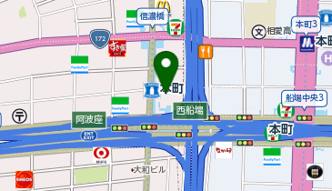 オリックスカーシェア ORIX本町ビルB2-39.504わ9195の地図画像