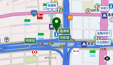 オリックスカーシェア ORIX本町ビルB2-53.504わ5428の地図画像