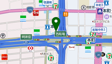 オリックスカーシェア ORIX本町ビルMB1 504わ6334の地図画像