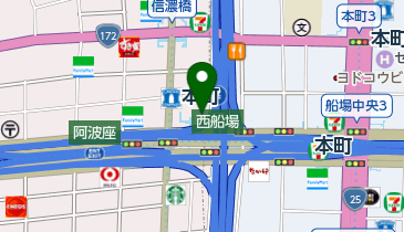 オリックスカーシェア ORIX本町ビルMB1 504わ5160の地図画像