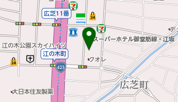 オリックスカーシェア 江坂駅広芝町の地図画像