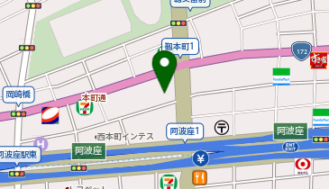 オリックスカーシェア 西本町2丁目(なにわ筋)の地図画像