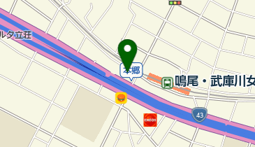 オリックスカーシェア 阪神鳴尾駅の地図画像