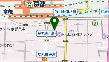 オリックスカーシェア 京都駅アバンティB3 2の地図画像