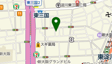 オリックスカーシェア 東三国駅東の地図画像