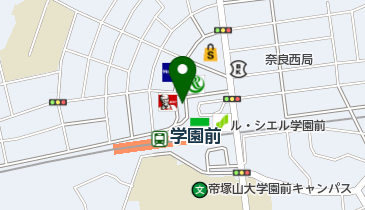 オリックスカーシェア 近鉄学園前駅の地図画像