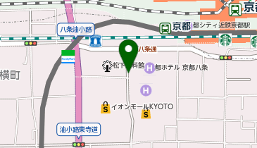 オリックスカーシェア 京都駅都ホテル京都八条の地図画像