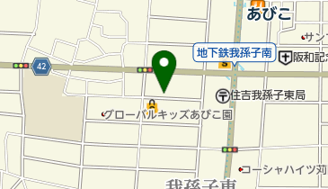 オリックスカーシェア 大阪メトロあびこ駅西の地図画像