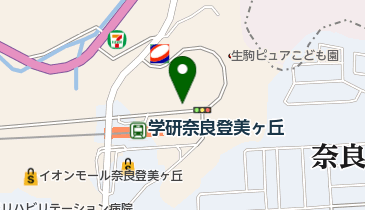 オリックスカーシェア 近鉄学研奈良登美ヶ丘駅の地図画像