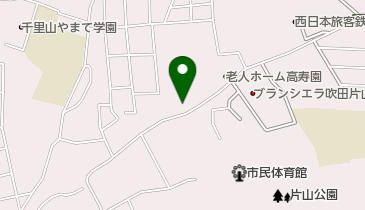 オリックスカーシェア ウエリス吹田山手町【入居者様限定ステーション】の地図画像