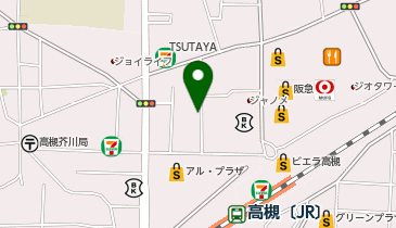 オリックスカーシェア JR高槻駅北第2の地図画像