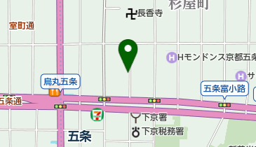 オリックスカーシェア 京都・五条駅東の地図画像