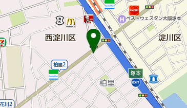 オリックスカーシェア JR塚本駅前柏里1丁目の地図画像