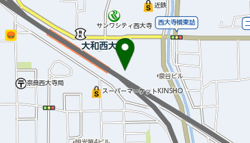 オリックスカーシェア 近鉄大和西大寺駅前の地図画像