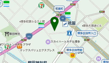 オリックスカーシェア 祇園駅北(車室No.21)の地図画像
