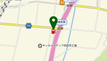 【エネクスフリート】 セルフ四日市河原田店(提携店)の地図画像