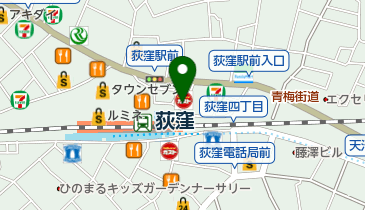 松屋 荻窪北口店の地図画像