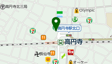 松屋 高円寺店の地図画像