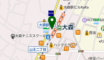 松屋 大森店の地図画像