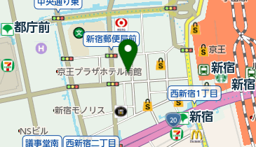 松屋 新宿西口店の地図画像