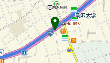 松屋 駒沢店の地図画像