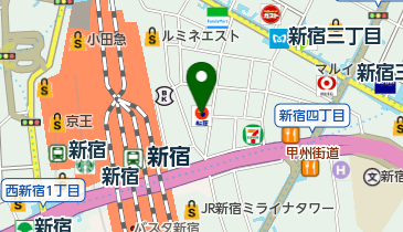 松屋 新宿南口店の地図画像