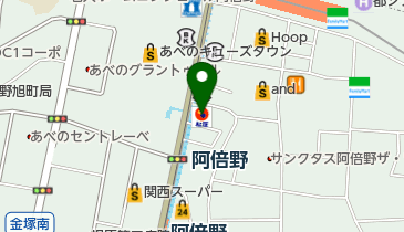 松屋 阿倍野店の地図画像