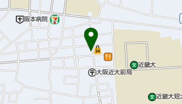 松屋 近大前店の地図画像