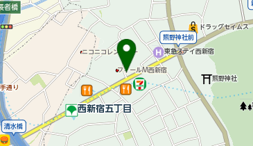 松屋 西新宿店の地図画像