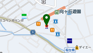 松屋 向ヶ丘遊園店の地図画像