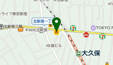 松屋 大久保店の地図画像