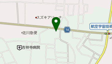 松屋 深大寺店の地図画像