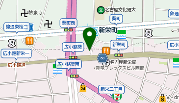 松屋 新栄店の地図画像