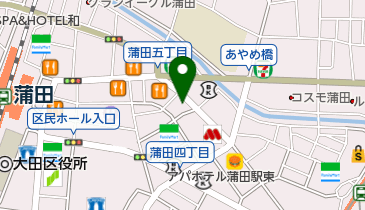 松屋 蒲田東口店の地図画像