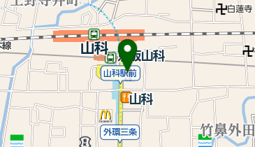 松屋 山科店の地図画像