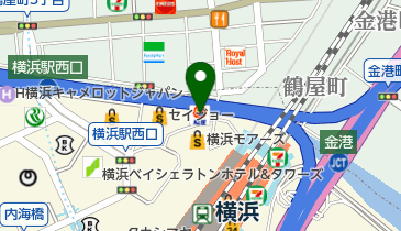松屋 横浜西口店の地図画像