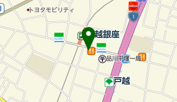 松屋 戸越銀座店の地図画像