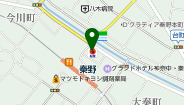 松屋 秦野店の地図画像