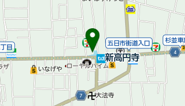 松屋 新高円寺店の地図画像