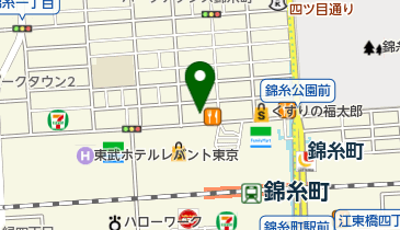 松屋 錦糸町北口店の地図画像