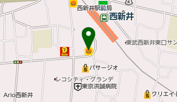 松屋 西新井店の地図画像
