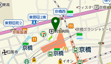 松屋 京阪京橋店の地図画像
