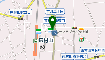 松屋 東村山店の地図画像